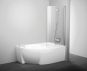 CVSK1 Rosa стенка для ванны 140/150 R(правая) белый/стекло Transparent